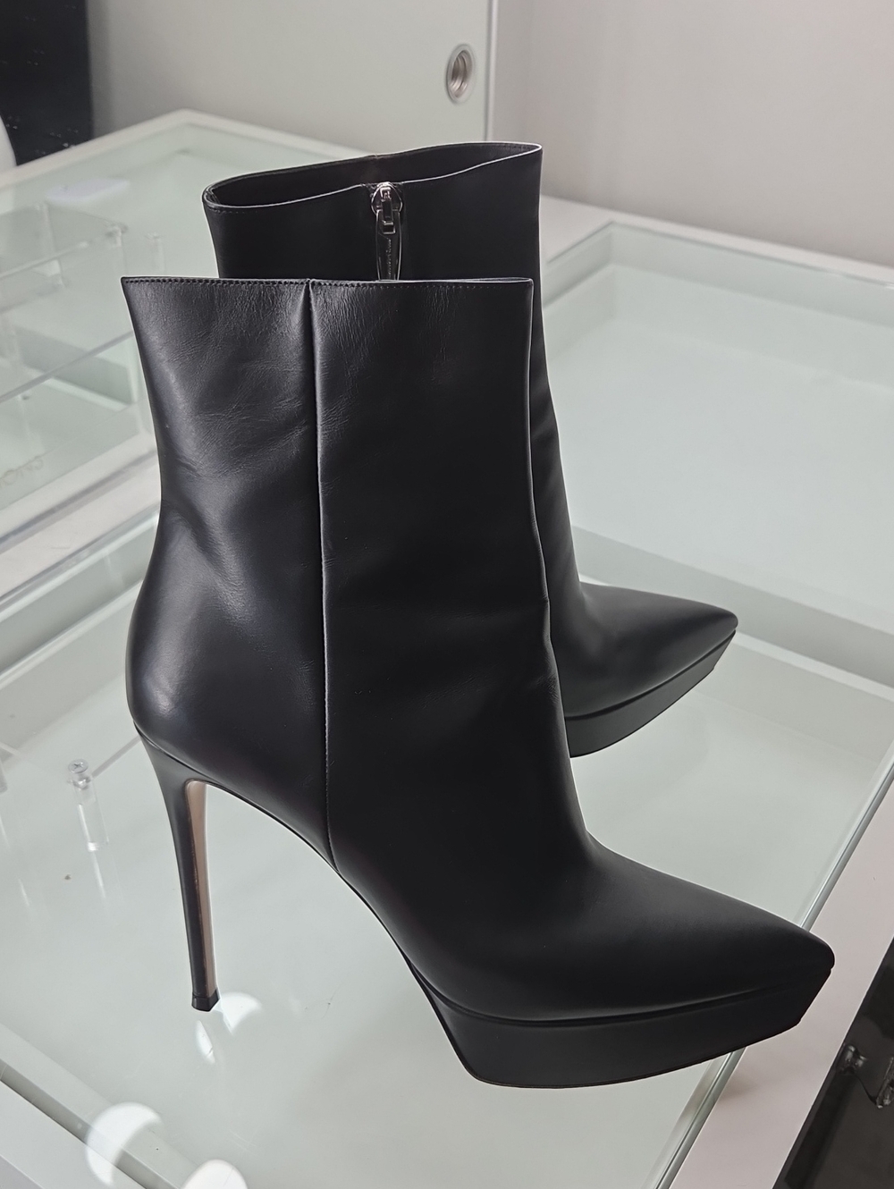 Gianvito Rossi Dasha Boot Women's Size 41 Black Pointed Toe Stiletto